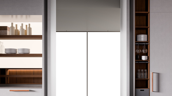 Clear shapes, stylish materials and high-quality ADLER surfaces make kitchen design Xila stand out from the crowd | © Boffi