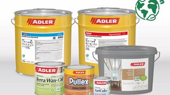 Better with ADLER: the products in our "green" range have been certified according to the highest standards in sustainability; suitable for any area of application. | © ADLER