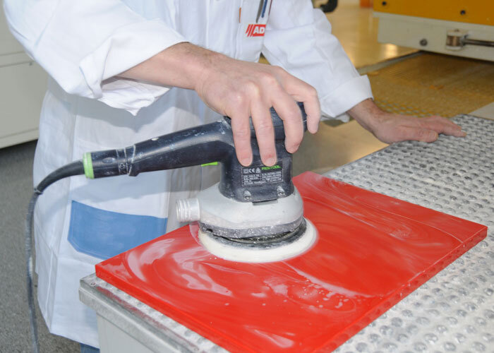 Step 5 – Wet grinding or sanding
