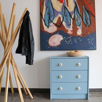 A perfect result – a modern and coloured unique piece 
